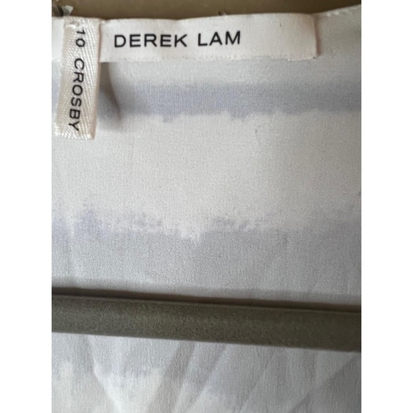 Derek Lam 10 Crosby Tie Dye V-Neck 100% Silk Sleeveless Tunic Dress Size 10 - Picture 7 of 14